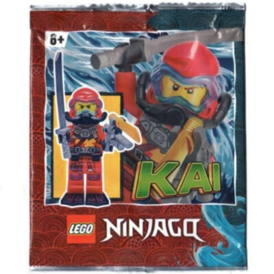 new LEGO NINJAGO Seabound Minifig - Kai with scuba gear, weapons (foil pack)