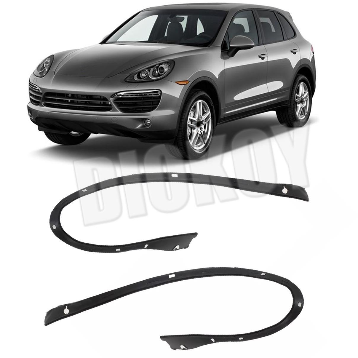 Pair For Porsche Cayenne Rubber Sealing Trim Headlamp Decorative - Foto 9
