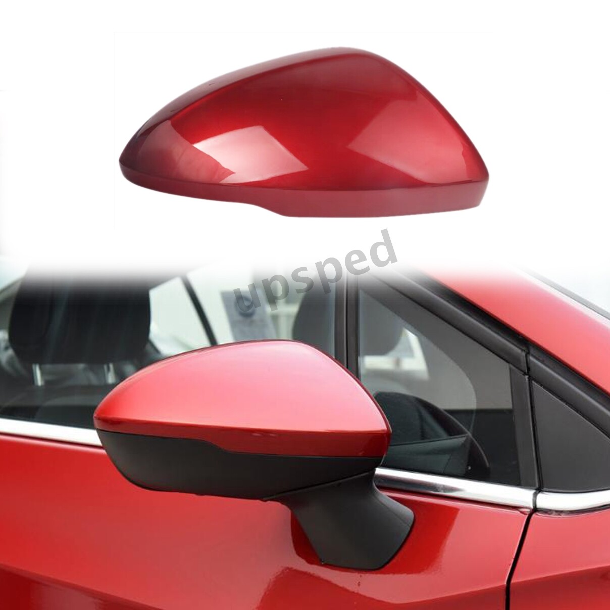 Red Right Passenger Side Mirror Cover Cap For Chevrolet Cruze 2017