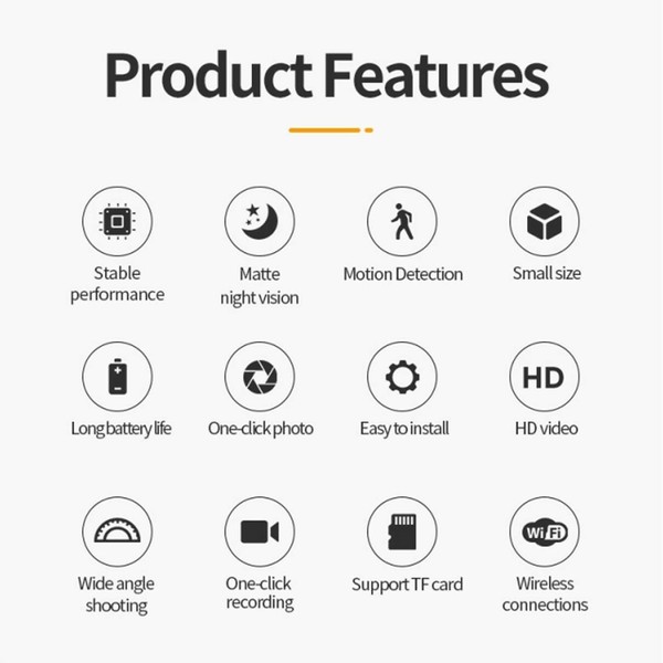 Mini Spy 1080P HD Wifi Camera Night Vision Wireless DVR Home Security Hidden Cam - Image 12