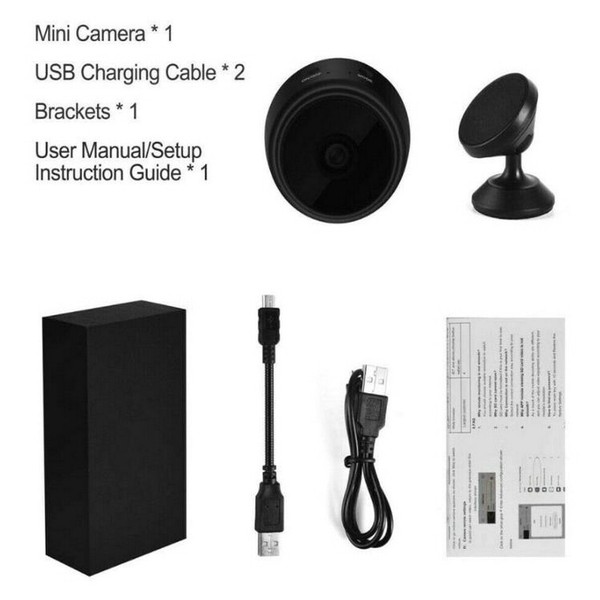 2Packs Mini Wireless Camera Security 1080P DVR Night Vision Remote Hidden Cam - Image 11