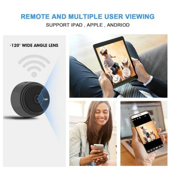 2Packs Mini Wireless Camera Security 1080P DVR Night Vision Remote Hidden Cam - Image 6