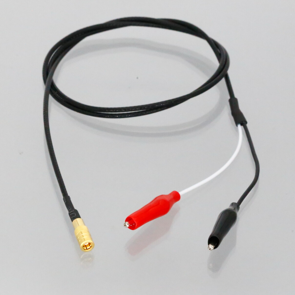 SMB Jack to 2x Crocodile 27mm Alligator clip RG316 Oscilloscope