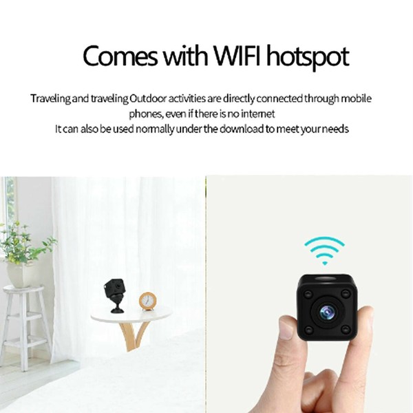 Mini Spy 1080P HD Wifi Camera Night Vision Wireless DVR Home Security Hidden Cam - Image 4