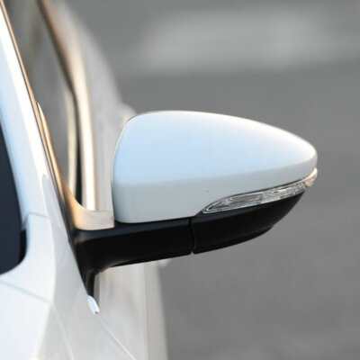 White Left Side Rear View Mirror Cover Cap For 2012-2016 VW CC VW EOS Scirocco