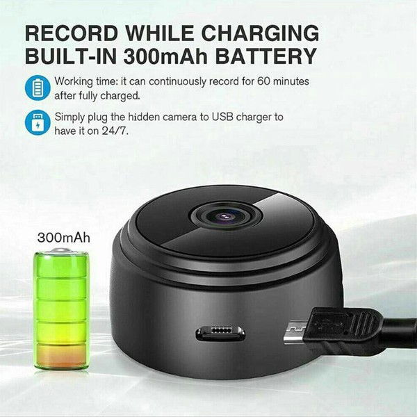 2Packs Mini Wireless Camera Security 1080P DVR Night Vision Remote Hidden Cam - Image 7