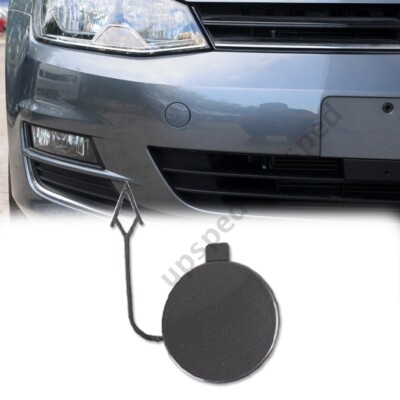 Gray Front Bumper Towing Tow Hook Hole Eye Cover Cap For VW Golf 7 MK7 2014-2017