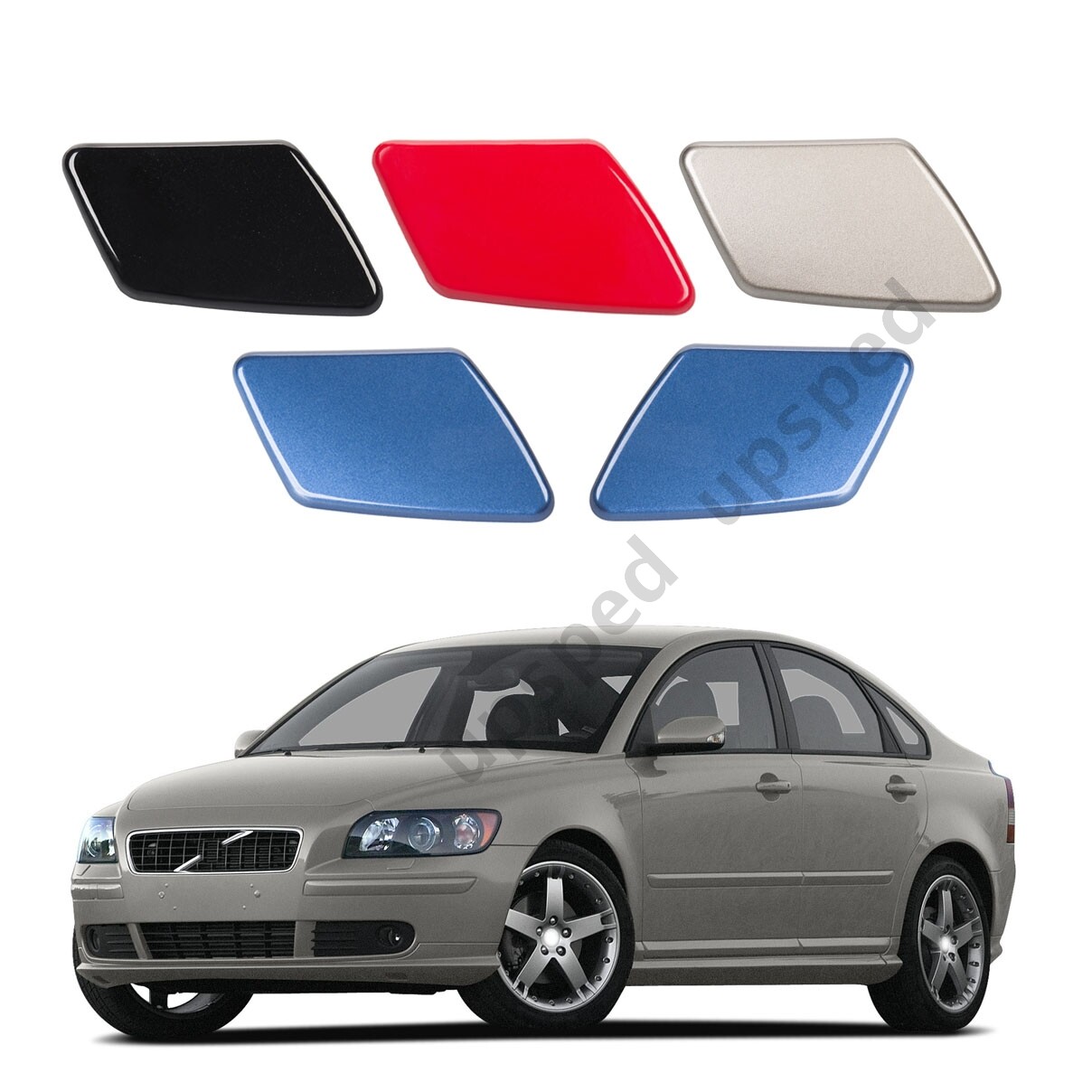 Front Bumper Headlight Washer Cover Cap For For Volvo V50