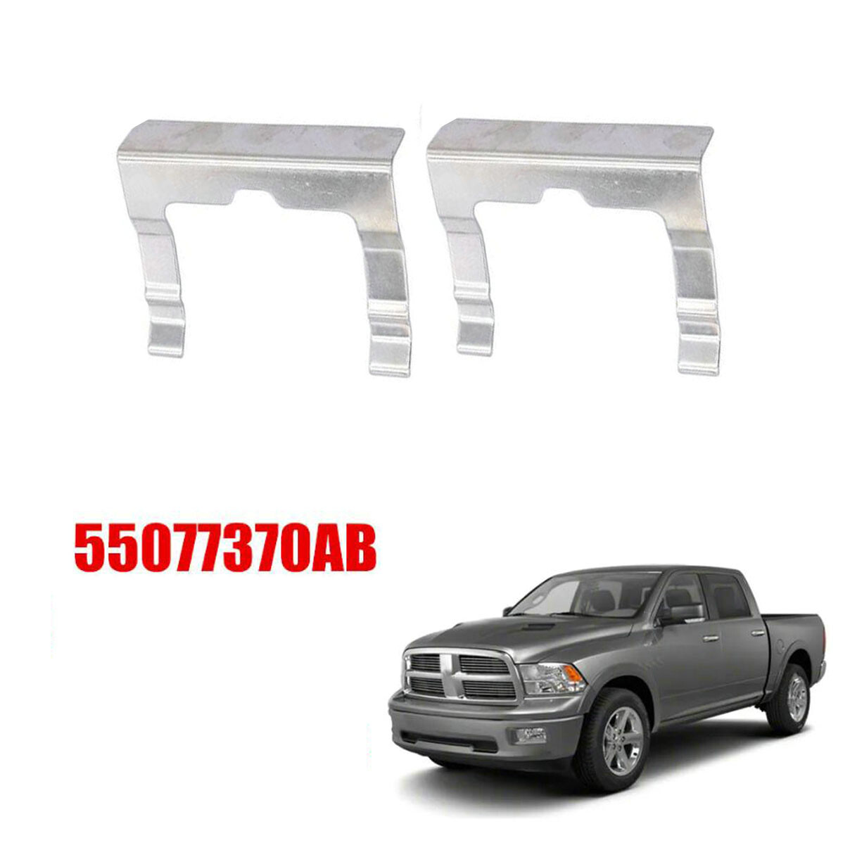 Pair Red Front Grille Insert Cover Trim For Dodge Ram 1500 2019-2021 Accessories