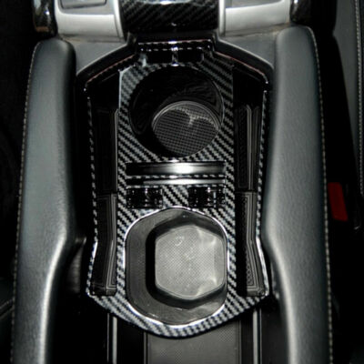 For Honda Civic 2016-2021 Carbon Fiber Central Console Storage Box Cup Holder*