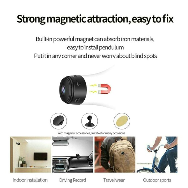 2Packs Mini Wireless Camera Security 1080P DVR Night Vision Remote Hidden Cam - Image 5