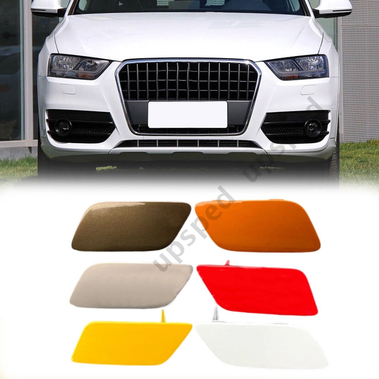 Front Bumper Headlight Washer Cover Cap For Audi Q3 2012-15
