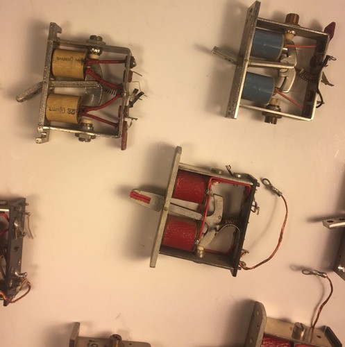 Lot of 15 Vintage Pipe Organ Console Electric Stoptab Actions
