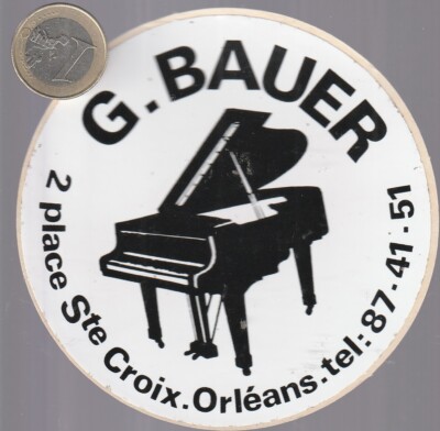 C43mus. Musique. G.BAUER à Orléans. Pianos