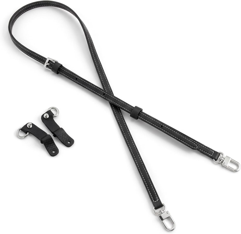 1-Pack Adjustable Leather Shoulder Strap (95-120Cm) (Black)
