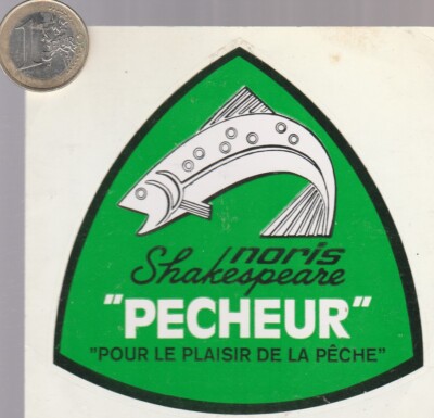 Autocollant. C14. Pêche. SHAKESPEARE. Noris