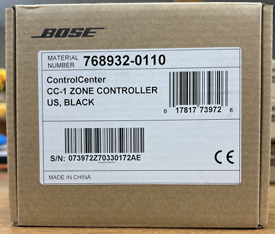 Bose Professional ControlCenter CC-1 Zone Controller - Black