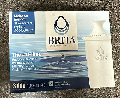 BRITA Standard Replacement Filters 3 Filters (BRAND NEW)