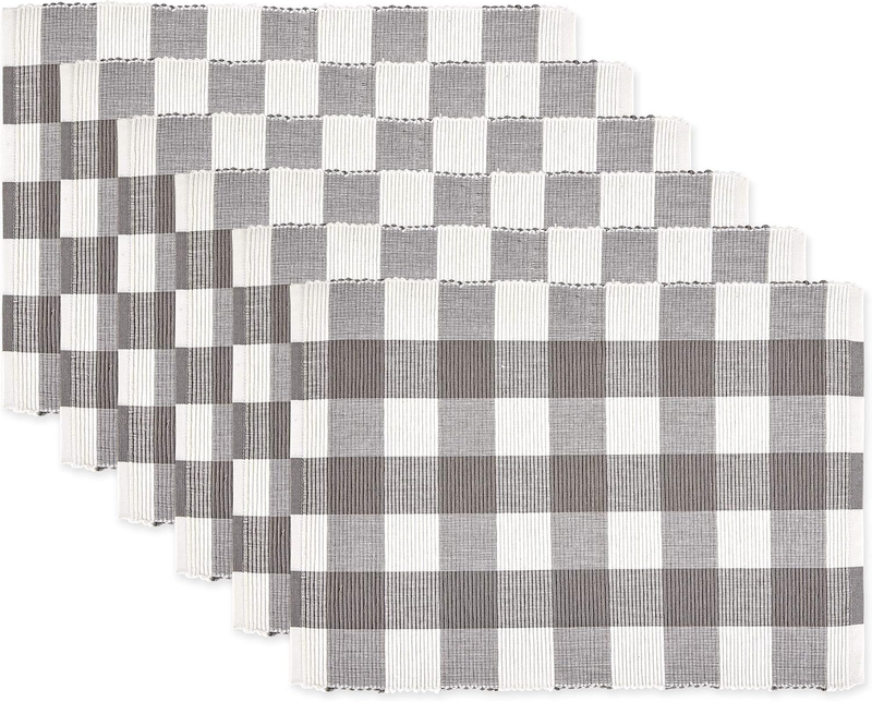 Classic Buffalo Check Tabletop Collection for Family Dinners, Special Occasions,