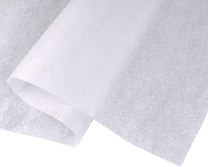 Fusible Interfacing Fabric - Medium Weight 100Cm Wide White Non Woven Single Sided Iron on Interfacing Iron on Fabric for Sewing, Quilting, Topstitching, Crafting, Collars and Dress Making (1M)