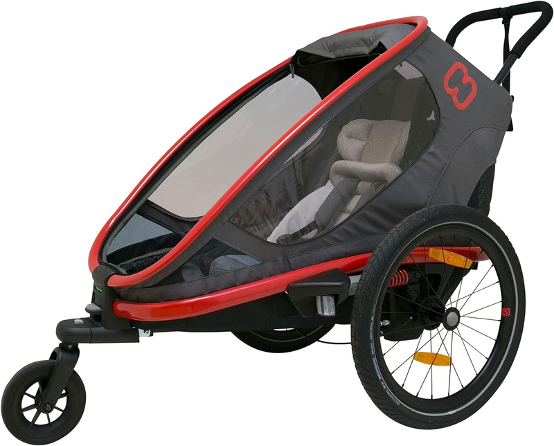 Outback One Seat Reclining Multi-Sport Child Bike Trailer + Stroller (Jogger Whe