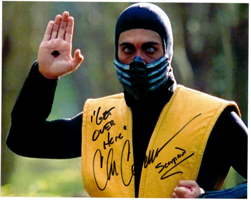 Chris Casamassa Signed 8x10 Photo Autograph, 1995 Mortal Kombat Movie, Scorpion