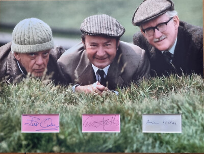 BILL OWEN PETER SALLIS  BRIAN WILDE Signed 16x12 Photo Display LAST SUMMER WINE