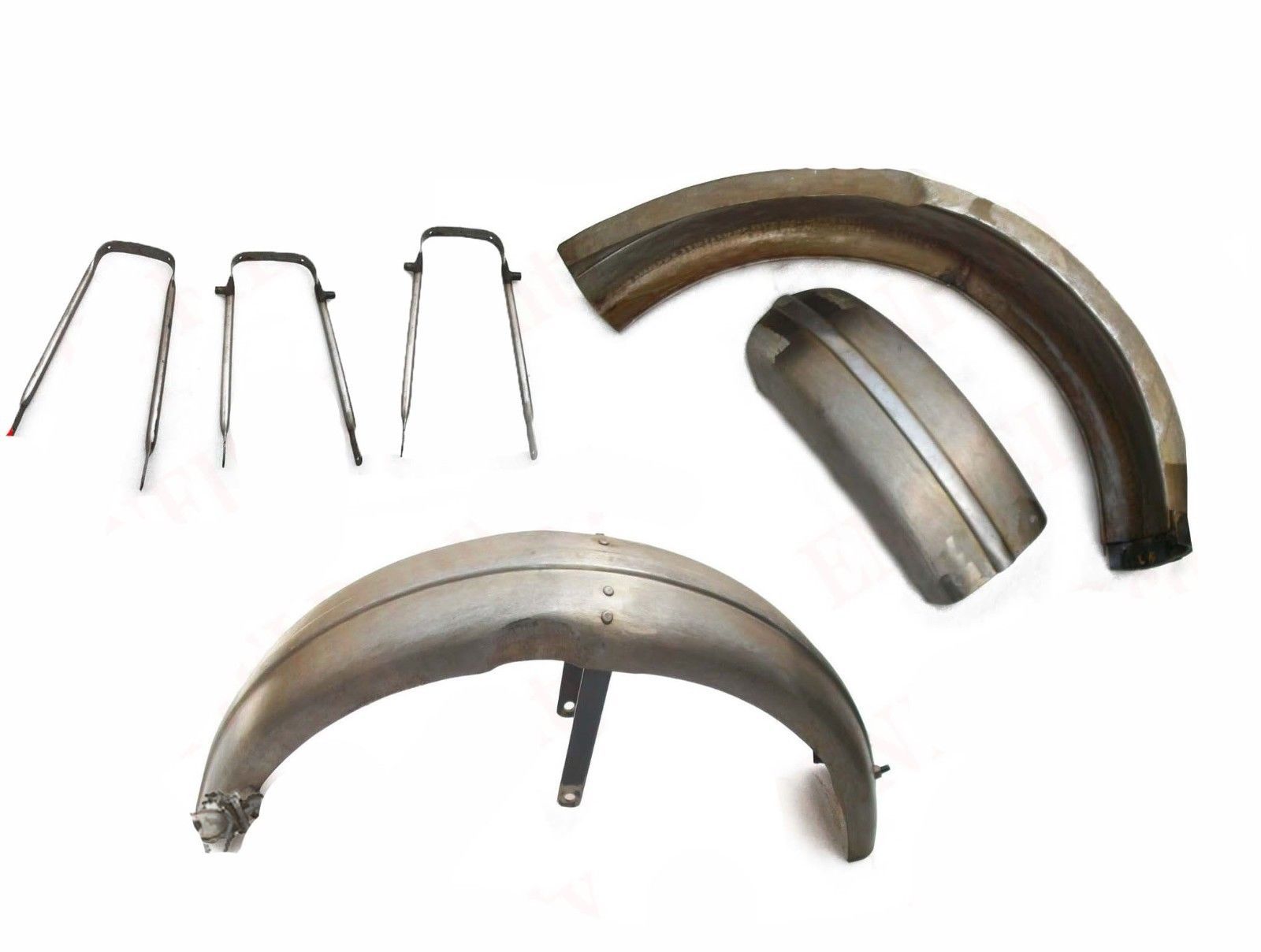 Fits Vintage Triumph 5T Speed Twin Front & Rear Mudguards Fender Stays  