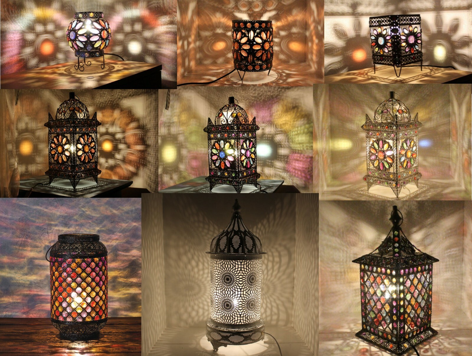 large moroccan floor lantern