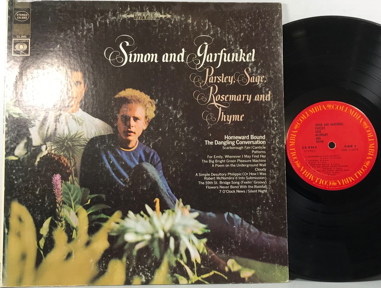 Simon and Garfunkel Parsley, Sage, Rosemary and Thyme 1966 CS9363 Vinyl