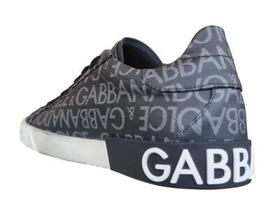 Pre-owned Dolce & Gabbana Men's Shoes Portofino Vintage Cs2203 Am924 8b969 Black