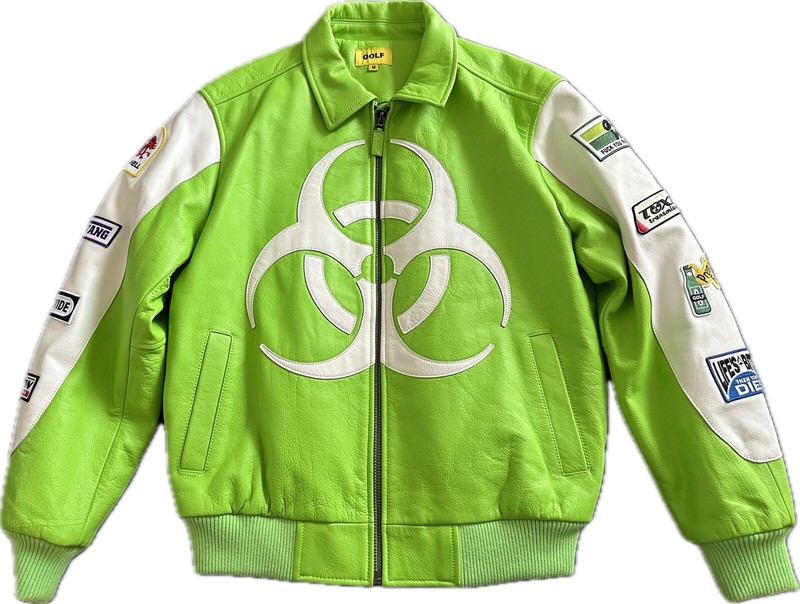 GOLF WANG RACING Leather MOTO Jacket Sz-M Tyler the Creator￼ | eBay