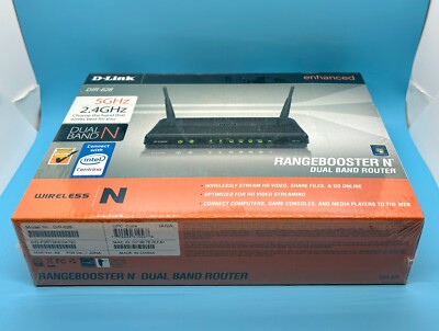 D-Link RangeBooster N DIR-628 54 Mbps Wireless N Router Brand New Sealed
