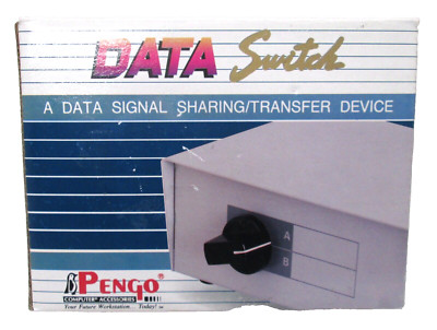 New Old Stock Pengo Parallel Printer 25 Pin Port A B Transfer Box