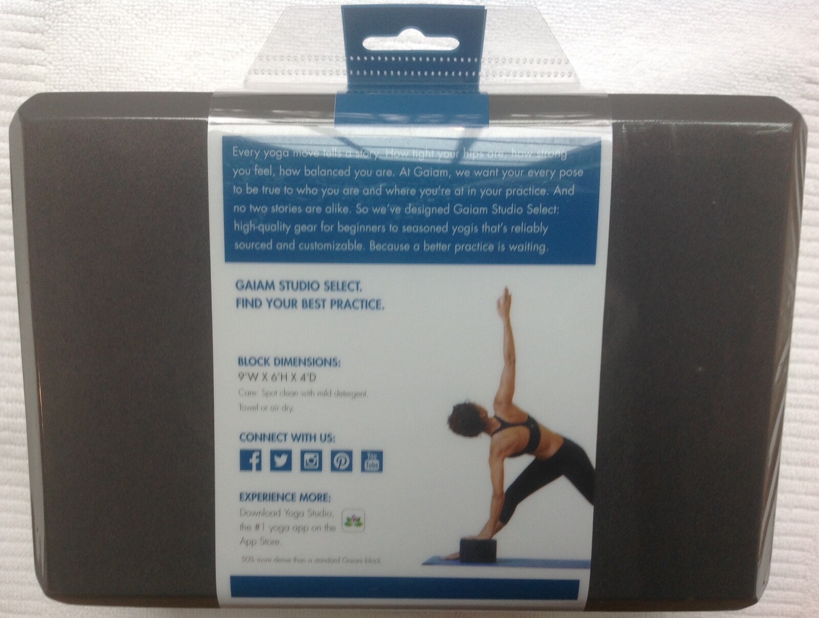 Gaiam Studio Select Medallion Yoga Block NIB