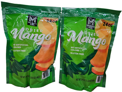 Member's Mark Dried Mangos (2 bags) 24oz ea. (1.5lbs ea)  BB by date May 8, 2025