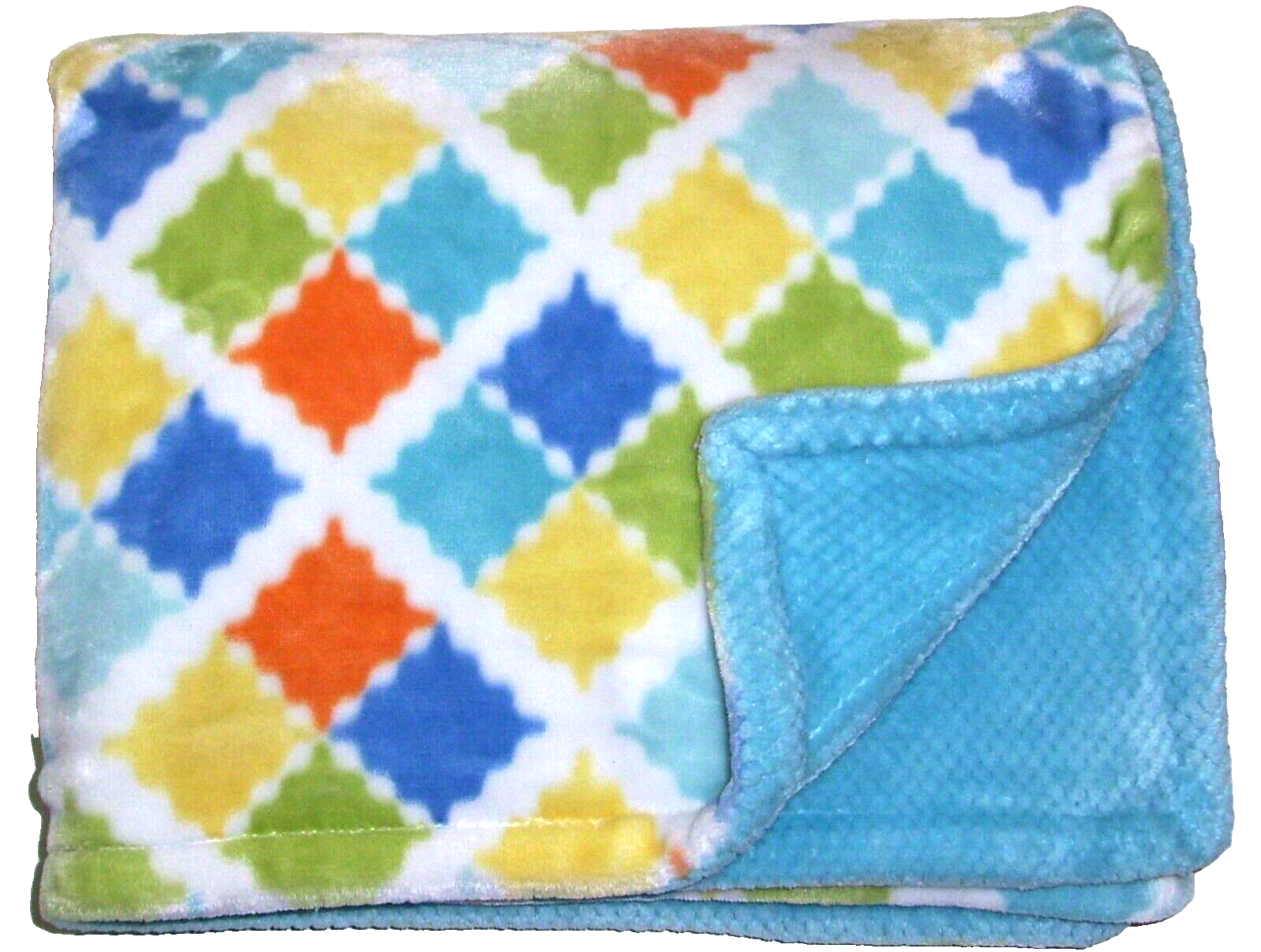 Aqua Blue Orange Yellow Green Squares
