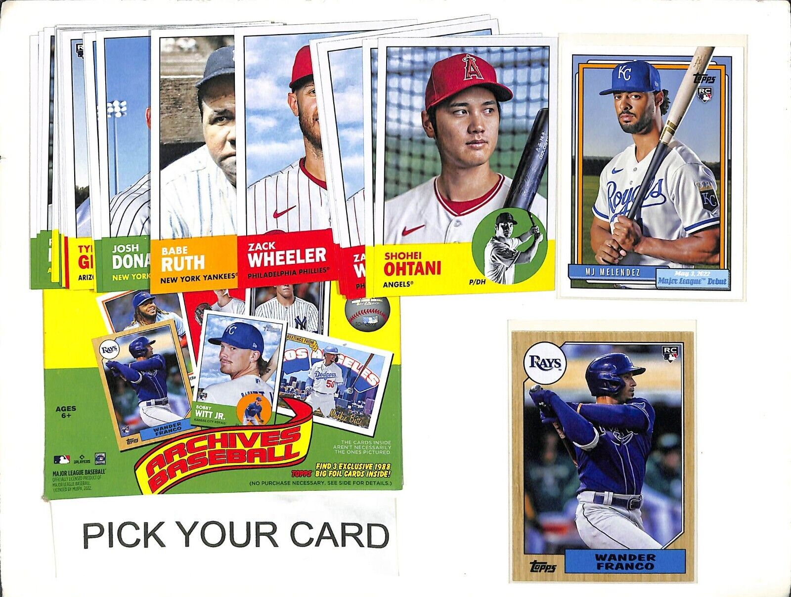 2022 Topps Archives Baseball cards 1-200 - PICK/CHOOSE CARD TO COMPLETE  YOUR SET