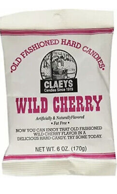 Claeys Old Fashioned Wild Cherry Hard Candies 6 oz.