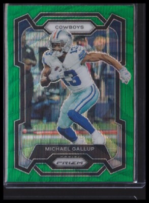 2023 Panini Prizm #79 Michael Gallup Green Wave Dallas Cowboys
