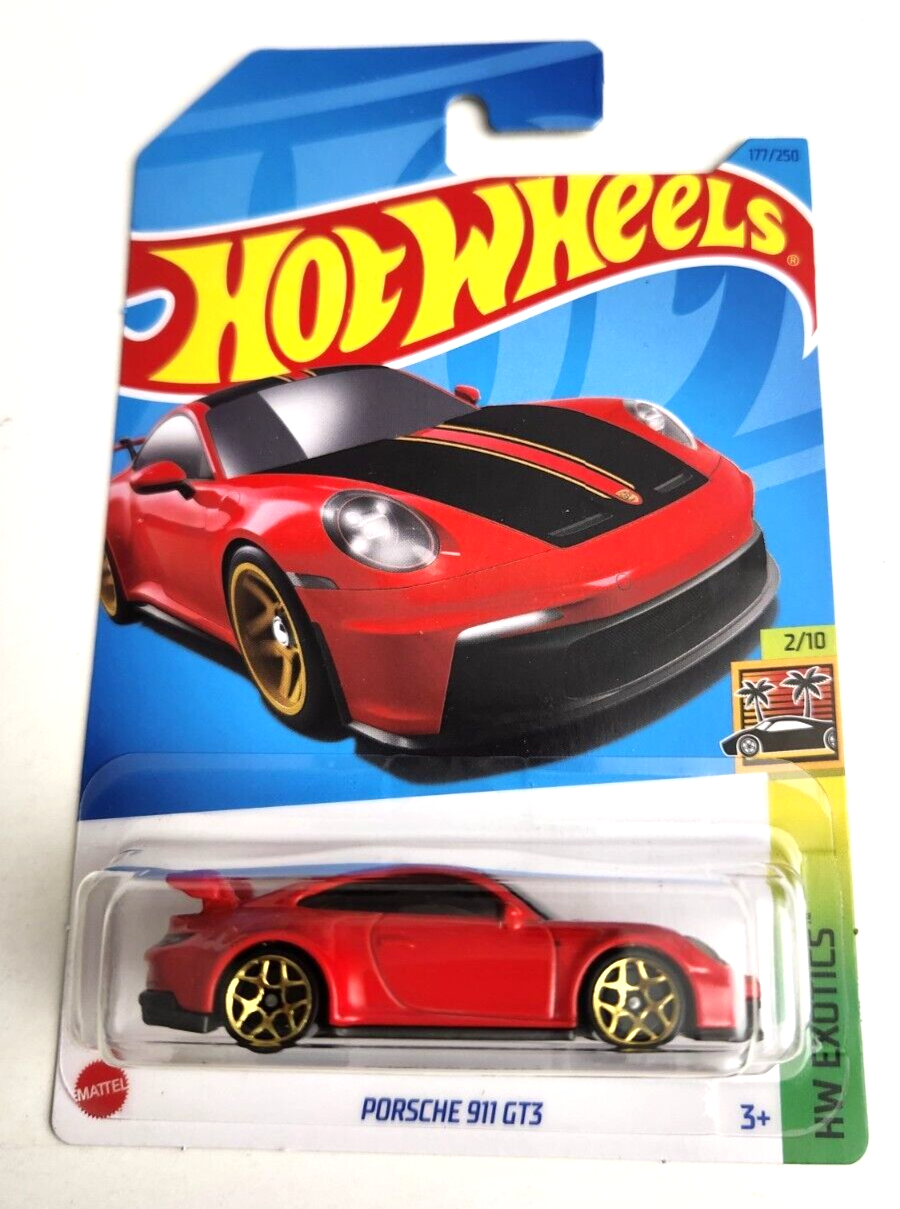 Hot Wheels Porsche 911 GT3 Red #177 - 2023 HW Exotics | eBay