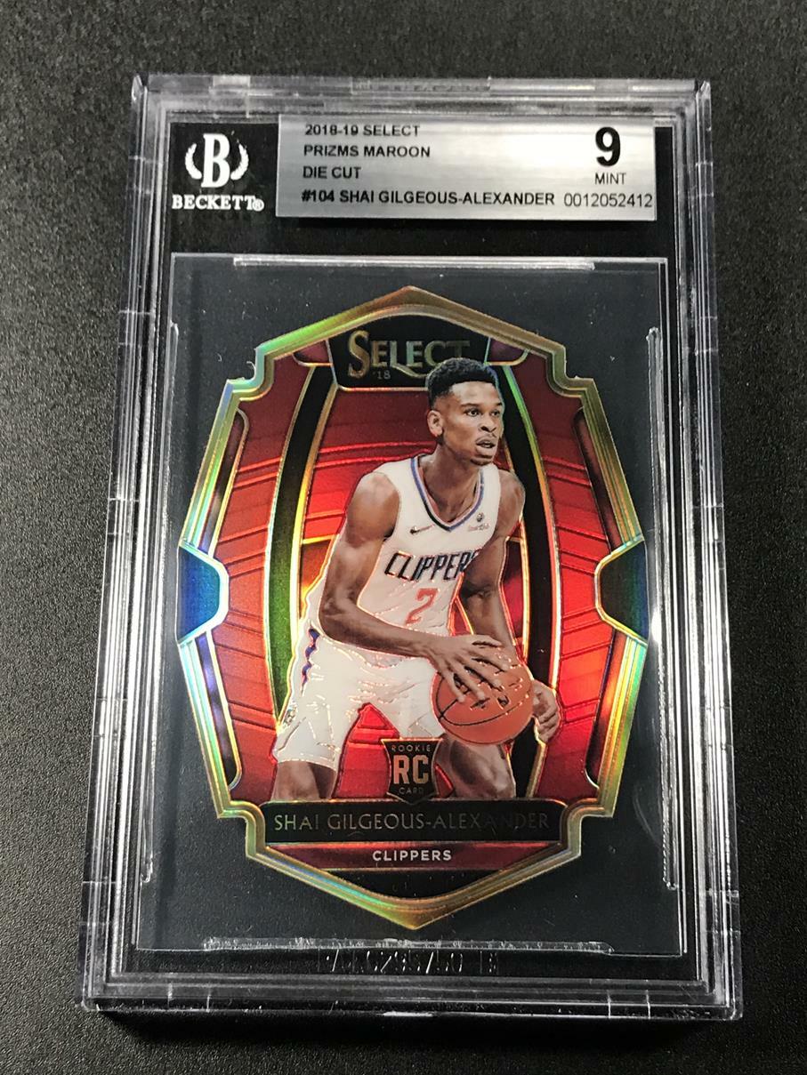 SHAI GILGEOUS ALEXANDER 2018 SELECT DIE CUT MAROON PRIZM