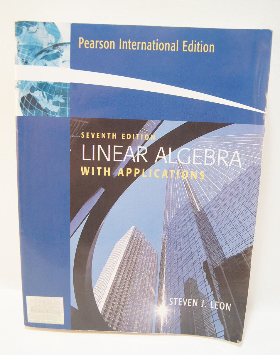 Linear Algebra Applications 7th Edition Person International Linear Algebra Applications 7th Edition Person International