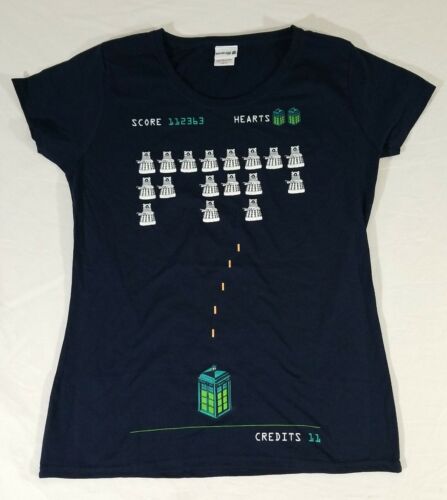 Doctor Who 11th Dr Space Invaders Video Game BBC Women's Navy ...