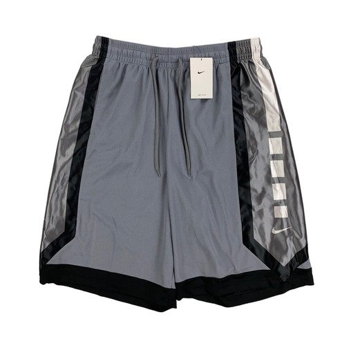 

НОВЫЕ баскетбольные шорты Nike Dri-Fit Elite 10 дюймов, серо-белые, мужские, размер XL, высокий DH7142, Серый, DH7142