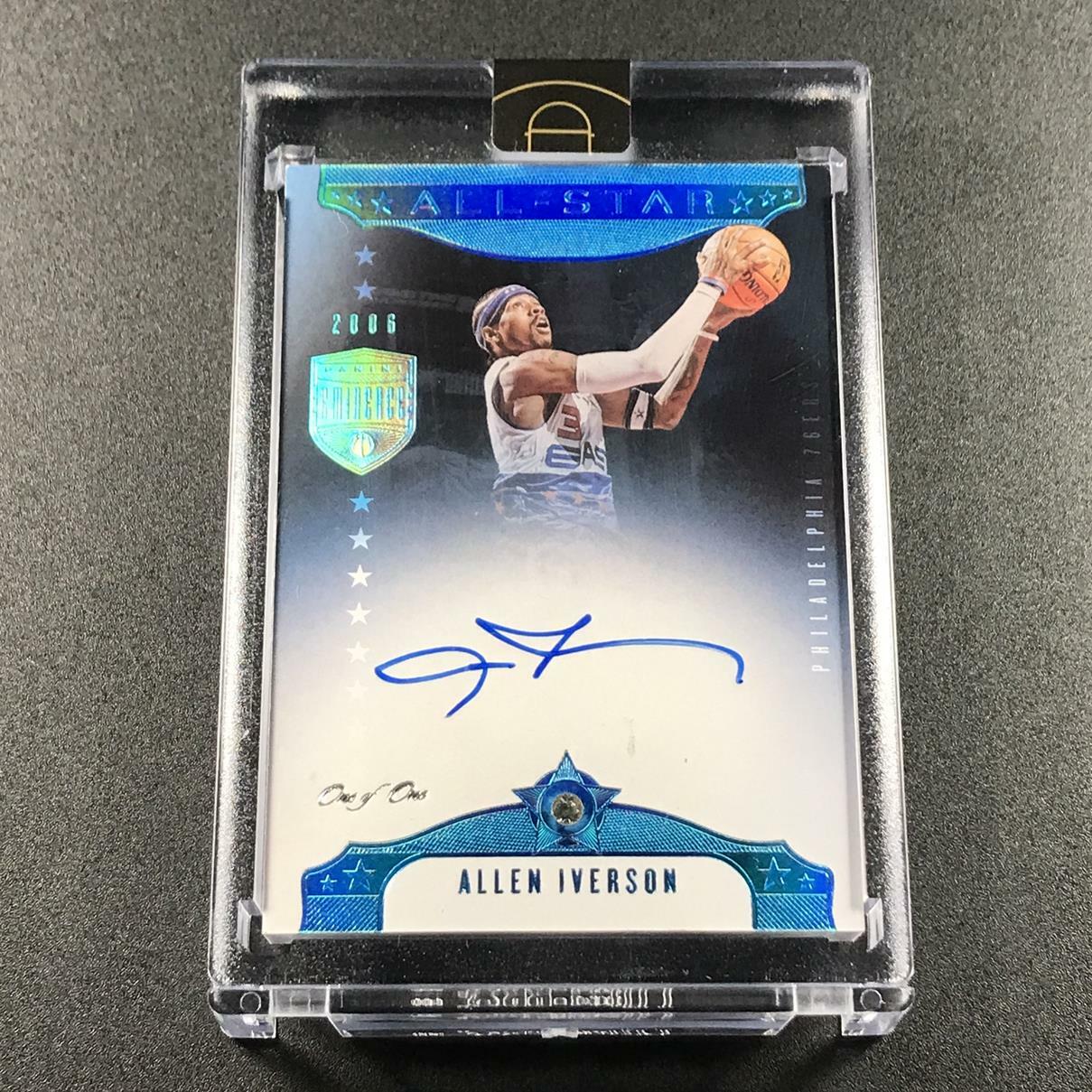 ALLEN IVERSON 2019 PANINI EMINENCE DIAMOND AUTOGRAPH AUTO 1