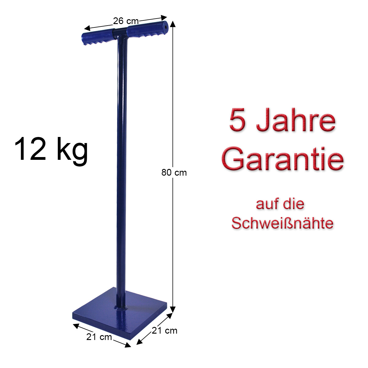 Betonstampfer 12kg Handstampfer Erdstampfer Bodenverdichter Stampfer *Garantie*