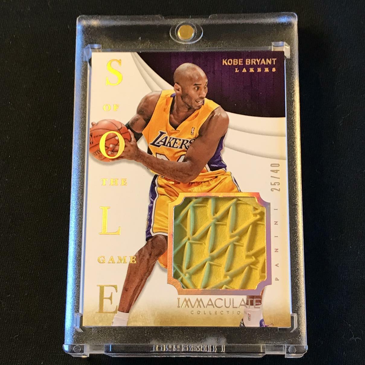 KOBE BRYANT 2013 PANINI IMMACULATE #23 JUMBO SOLE SHOE PATCH
