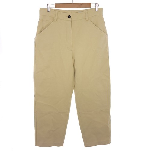 パンツ THEORY Woman Pants Beige O0101208 PFA Beige Stretch Wool Pleated Wide-Leg Pant | Theory