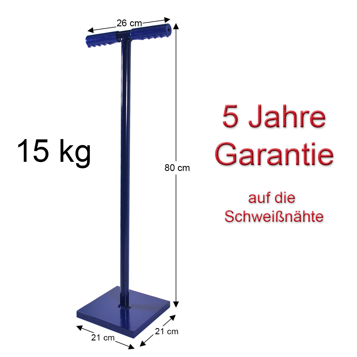 Betonstampfer 15kg Handstampfer Erdstampfer Bodenverdichter Stampfer *Garantie*